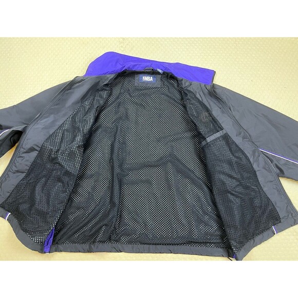 Vintage Lakers Jacket Retro 90’s Full Zip Windbreaker NBA Y2K | Size Large - Picture 10 of 16